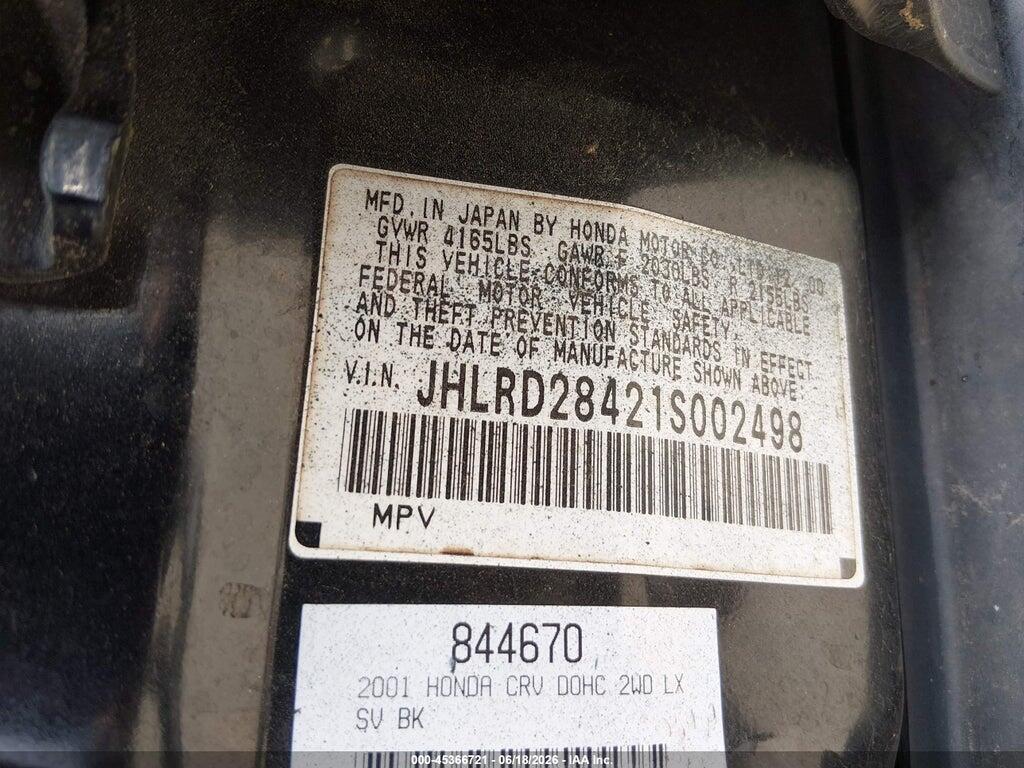 JHLRD28421S002498 2001 HONDA CR-V photo no. 9