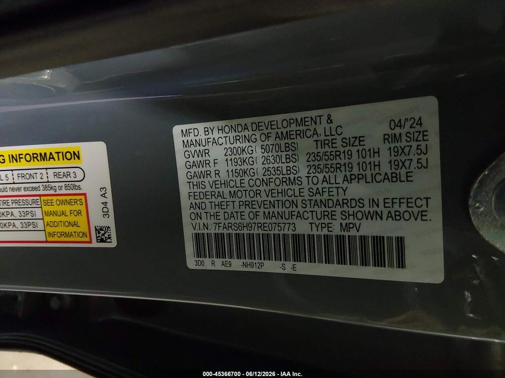 7FARS6H97RE075773 2024 HONDA CR-V HYBRID photo no. 9