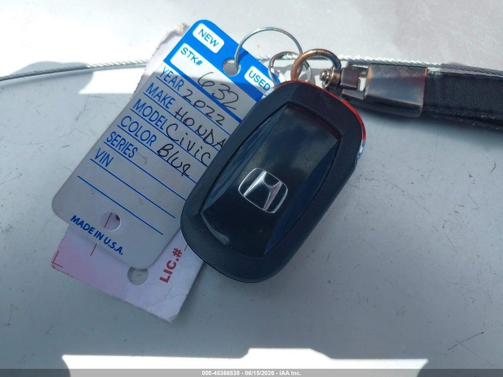 2HGFE2F55NH581283 2022 HONDA CIVIC photo no. 11