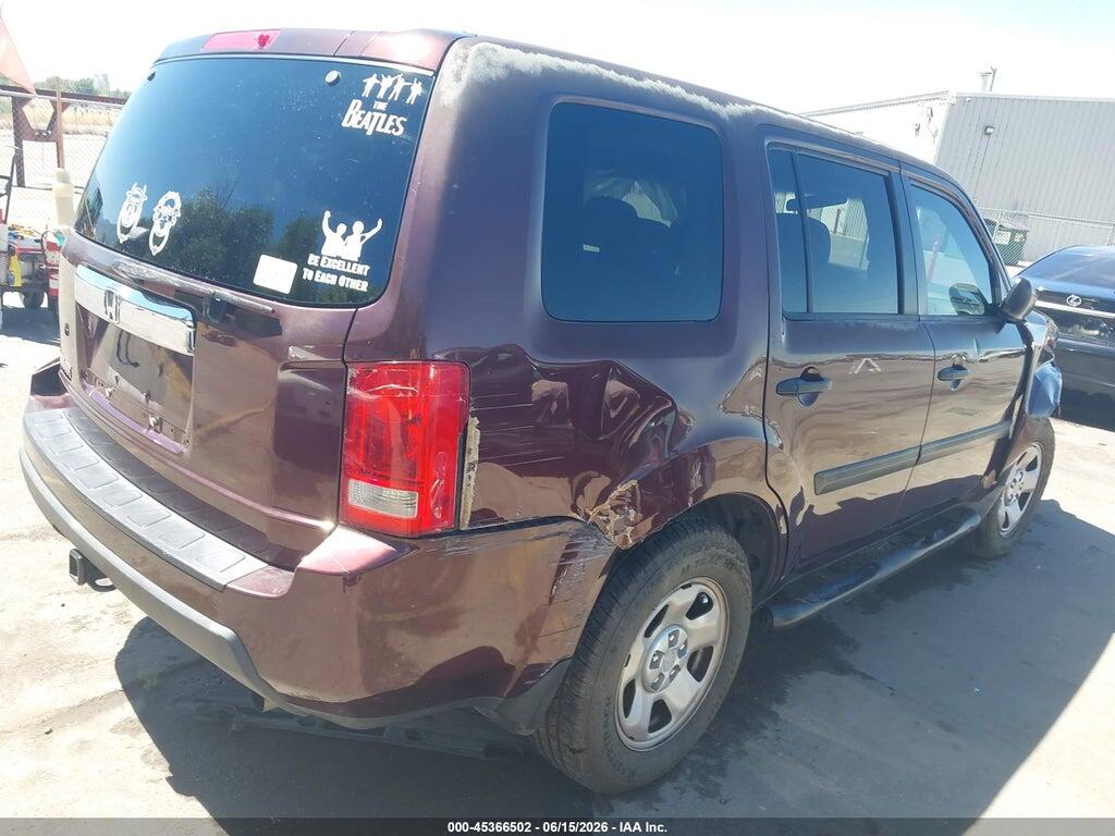 5FNYF3H27AB010598 2010 HONDA PILOT photo no. 4