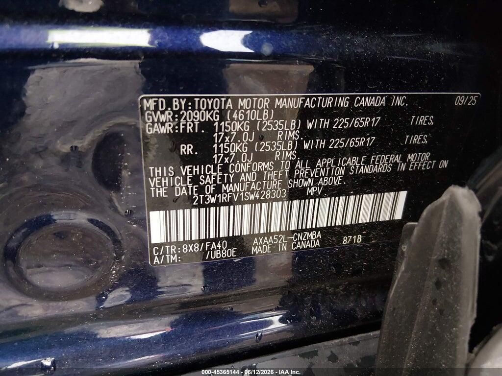 2T3W1RFV1SW428303 2025 TOYOTA RAV4 photo no. 9