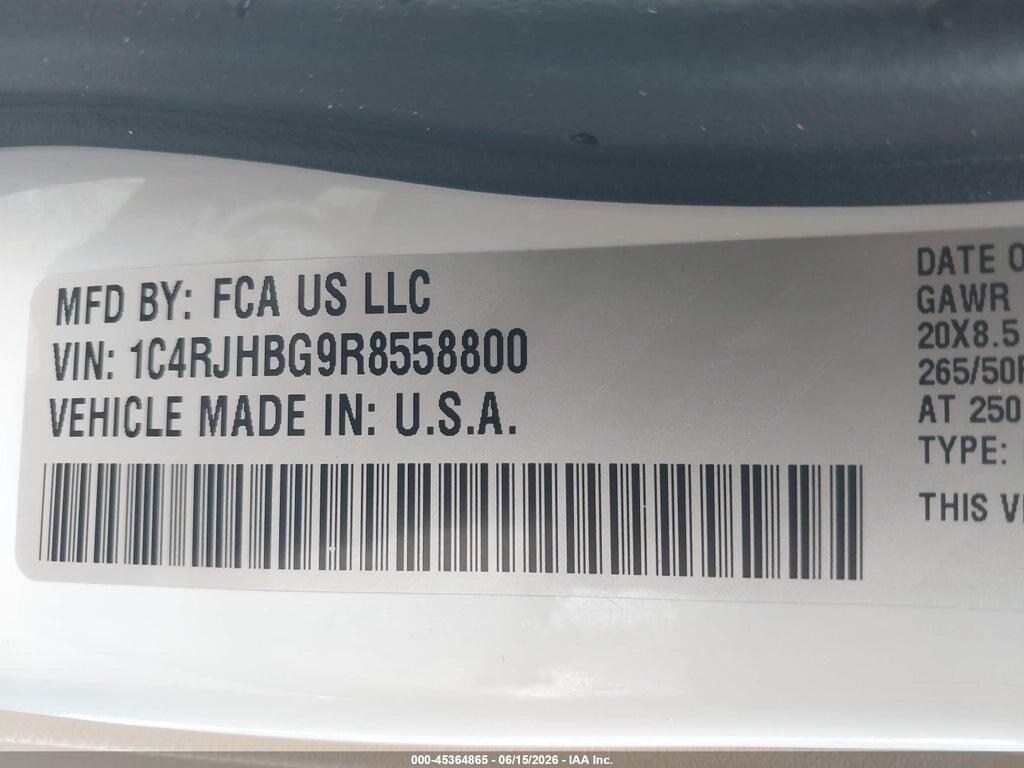 1C4RJHBG9R8558800 2024 JEEP GRAND CHEROKEE photo no. 9