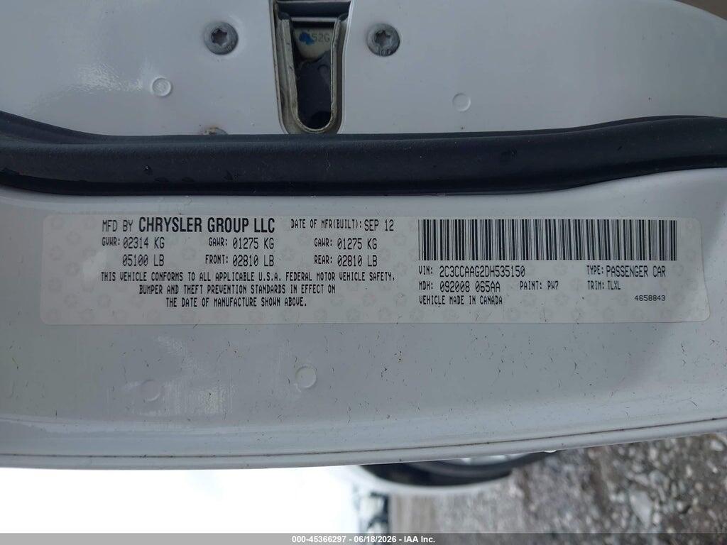 2C3CCAAG2DH535150 2013 CHRYSLER 300 photo no. 9