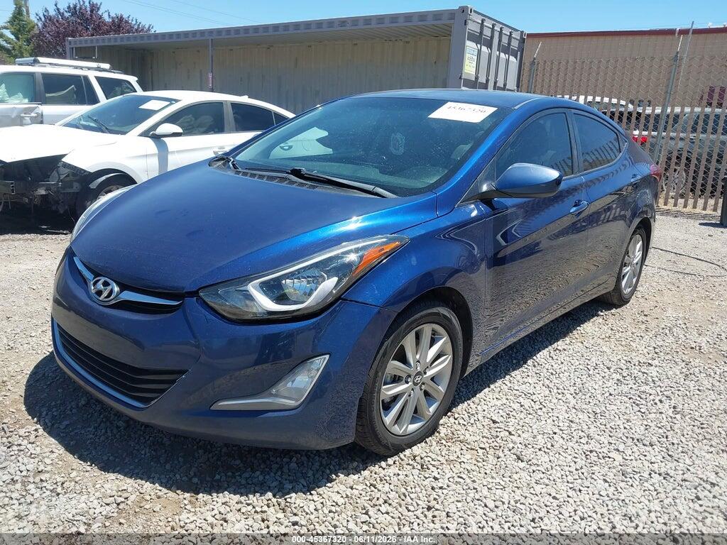 5NPDH4AE9GH710507 2016 HYUNDAI ELANTRA photo no. 2