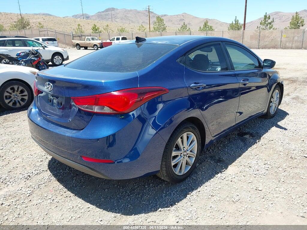 5NPDH4AE9GH710507 2016 HYUNDAI ELANTRA photo no. 4