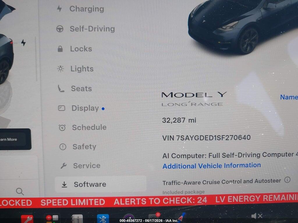 7SAYGDED1SF270640 2025 TESLA MODEL Y photo no. 7