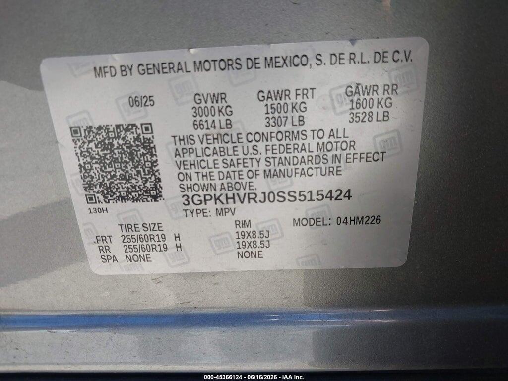3GPKHVRJ0SS515424 2025 HONDA PROLOGUE photo no. 9
