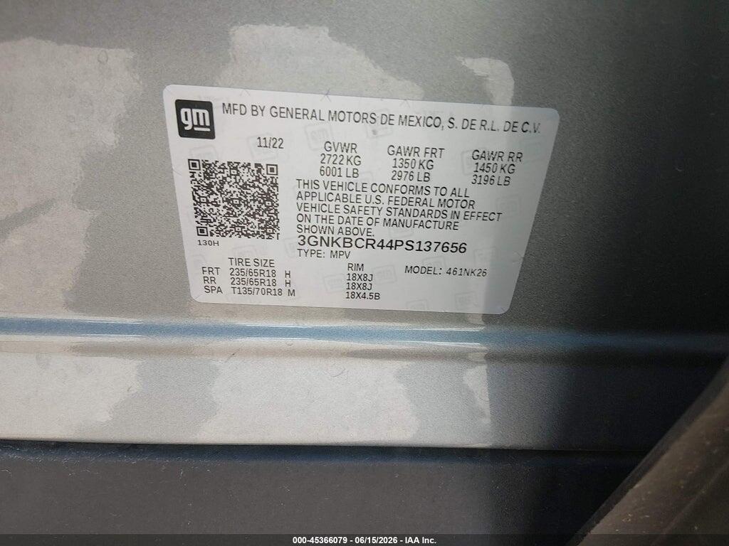 3GNKBCR44PS137656 2023 CHEVROLET BLAZER photo no. 9