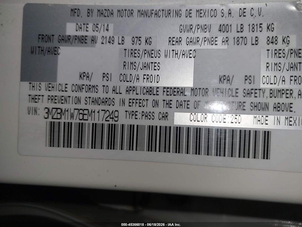 3MZBM1W76EM117249 2014 MAZDA MAZDA3 photo no. 9