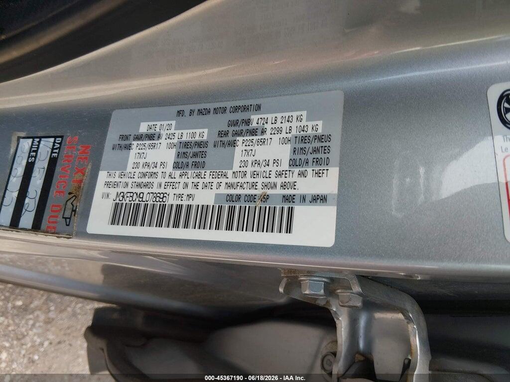 JM3KFBCM9L0786961 2020 MAZDA CX-5 photo no. 9