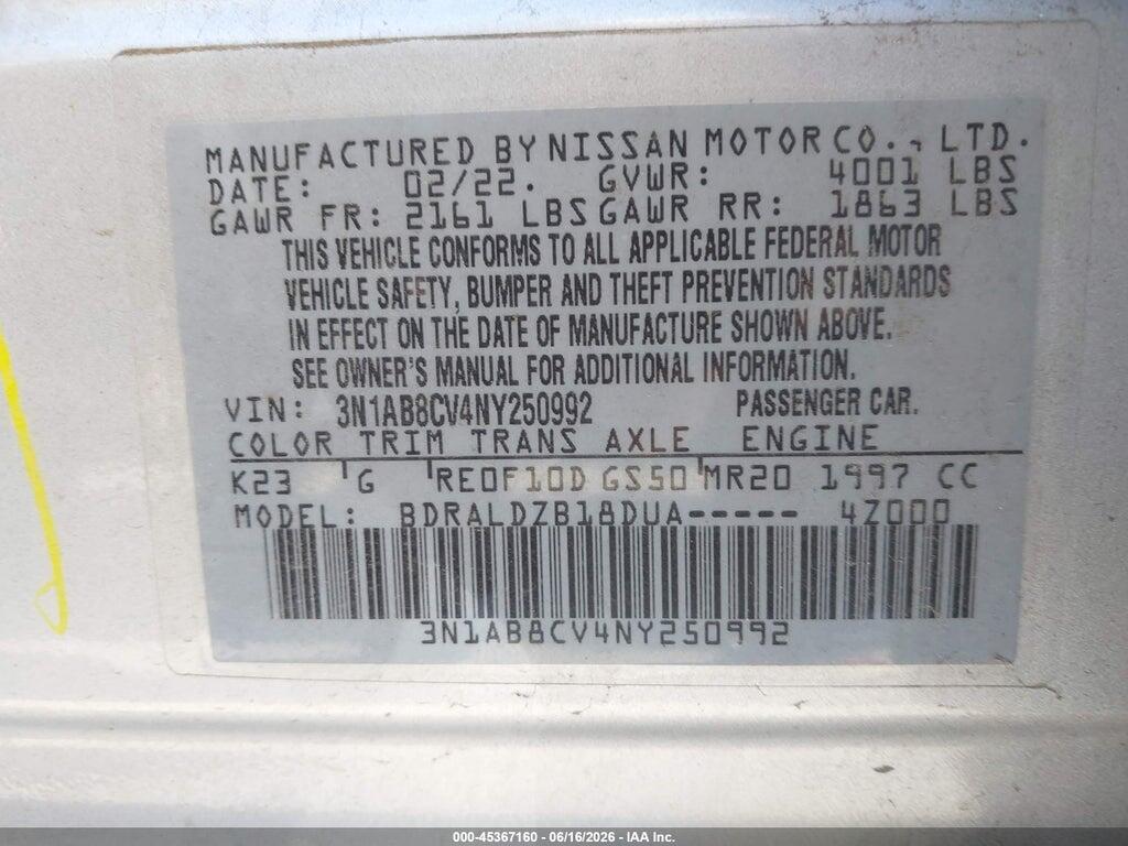 3N1AB8CV4NY250992 2022 NISSAN SENTRA photo no. 9
