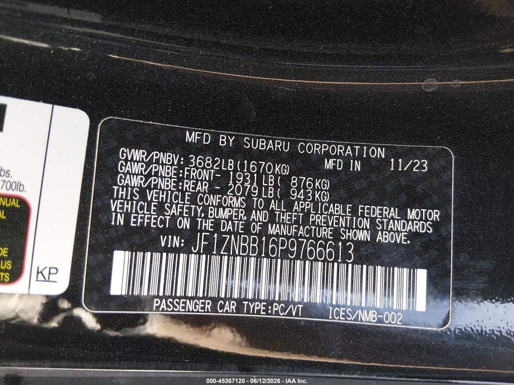 JF1ZNBB16P9766613 2023 TOYOTA GR86 photo no. 9