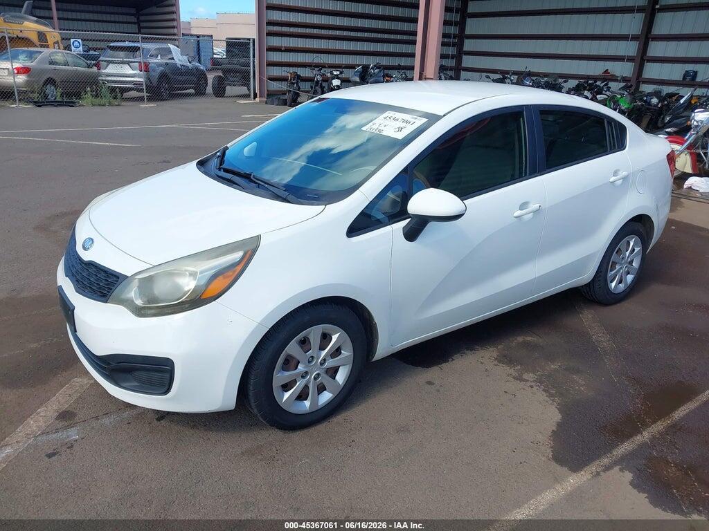KNADM4A35D6183322 2013 KIA RIO photo no. 2