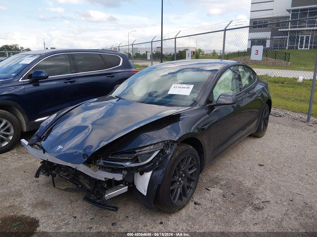 5YJ3E1EA8SF056066 2025 TESLA MODEL 3 photo no. 2