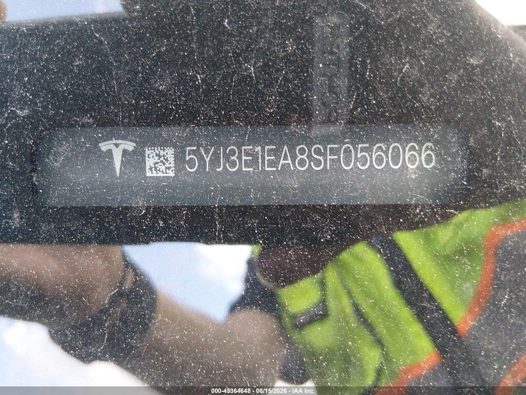 5YJ3E1EA8SF056066 2025 TESLA MODEL 3 photo no. 6