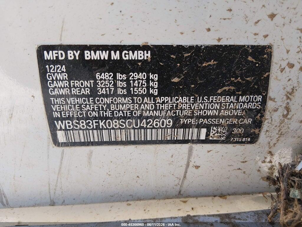 WBS83FK08SCU42609 2025 BMW M5 photo no. 9