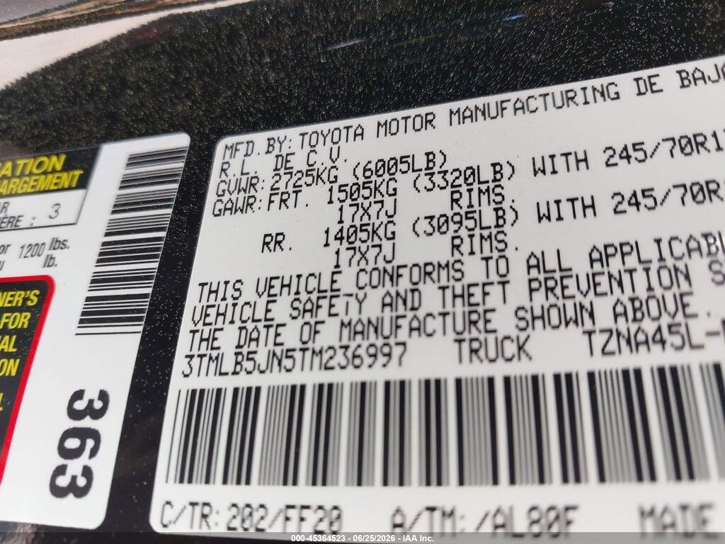 3TMLB5JN5TM236997 2026 TOYOTA TACOMA photo no. 9