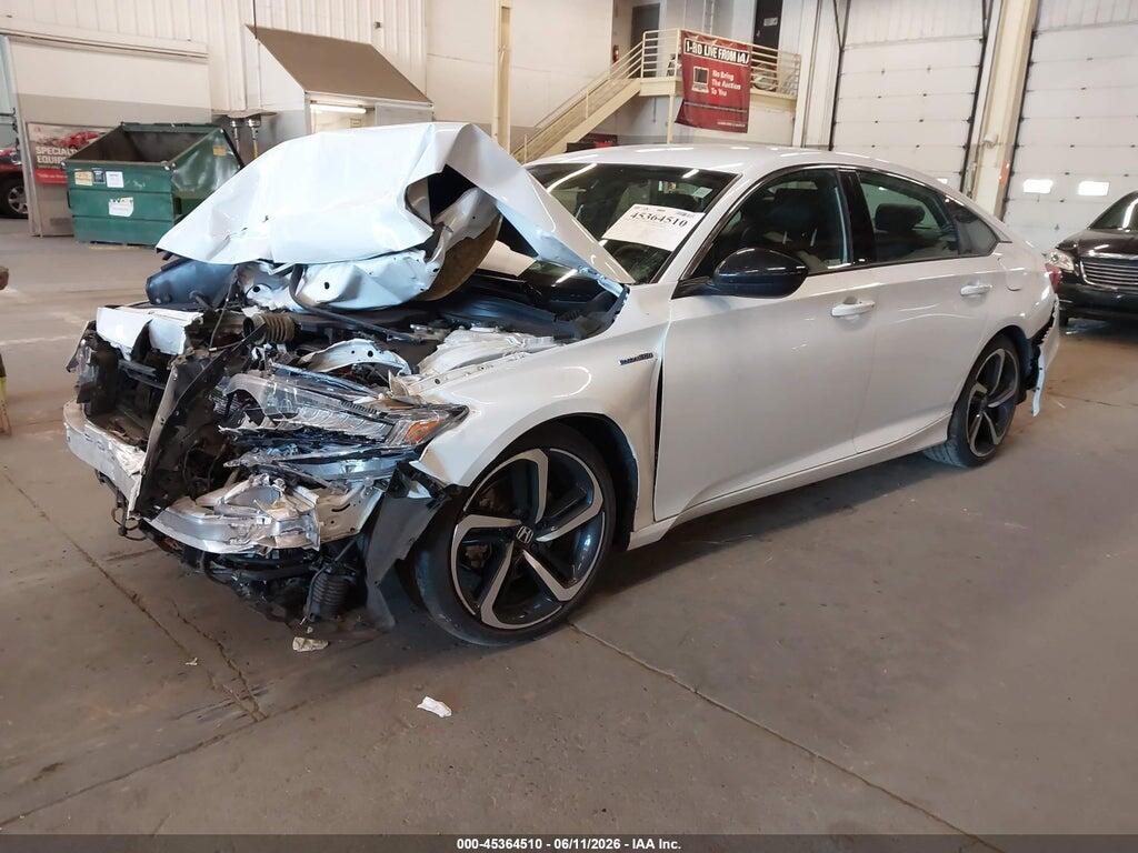 1HGCV3F21NA040437 2022 HONDA ACCORD HYBRID photo no. 2