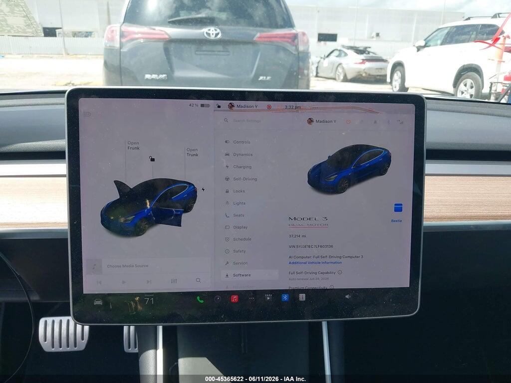 5YJ3E1EC7LF603136 2020 TESLA MODEL 3 photo no. 7