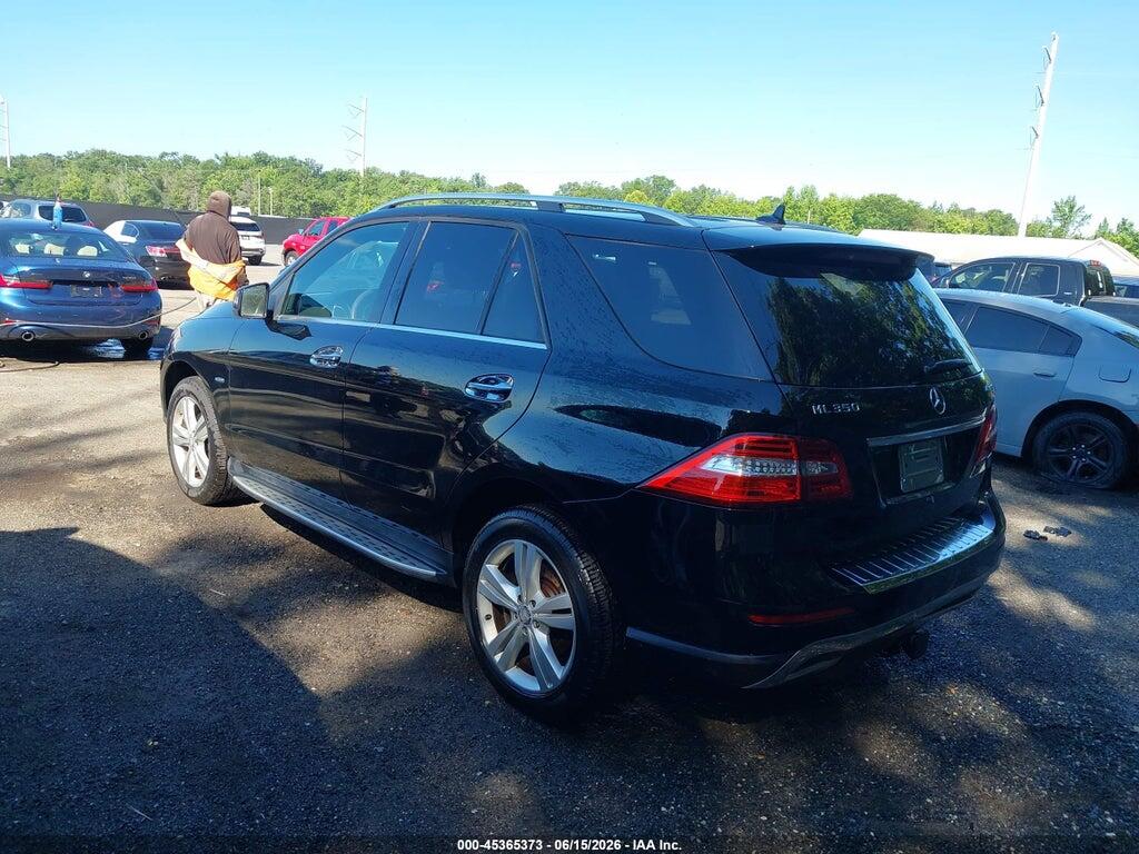 4JGDA5HB3CA056266 2012 MERCEDES-BENZ ML 350 photo no. 3
