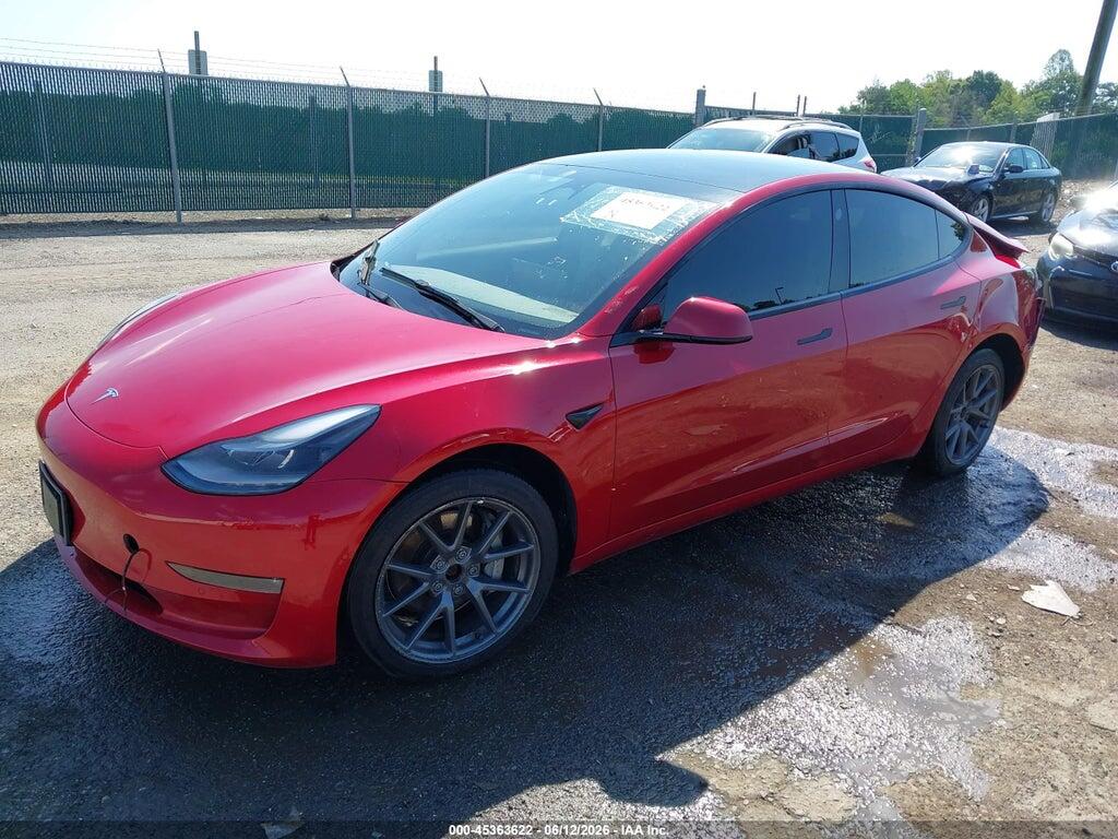 5YJ3E1EB0NF232038 2022 TESLA MODEL 3 photo no. 2