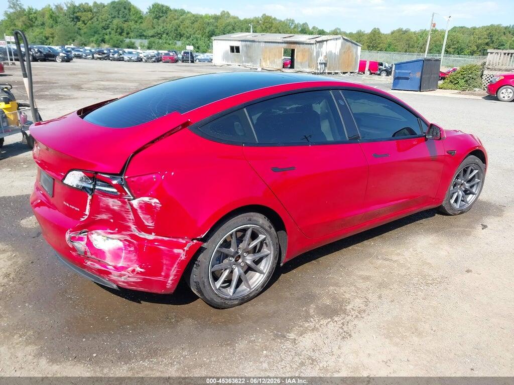5YJ3E1EB0NF232038 2022 TESLA MODEL 3 photo no. 4