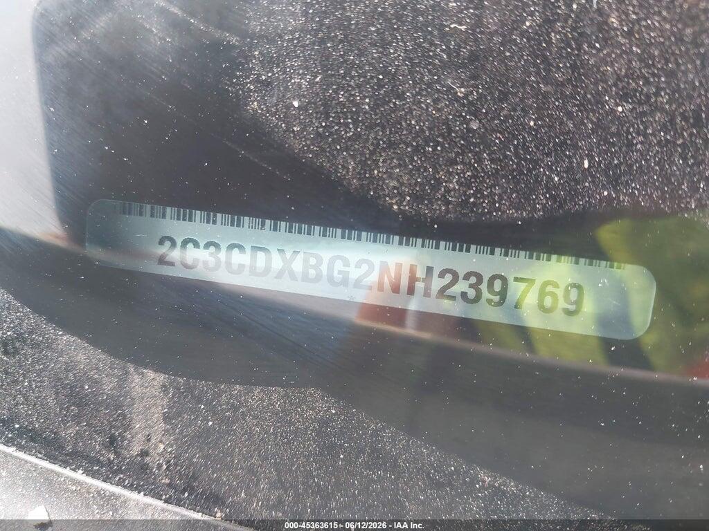 2C3CDXBG2NH239769 2022 DODGE CHARGER photo no. 9