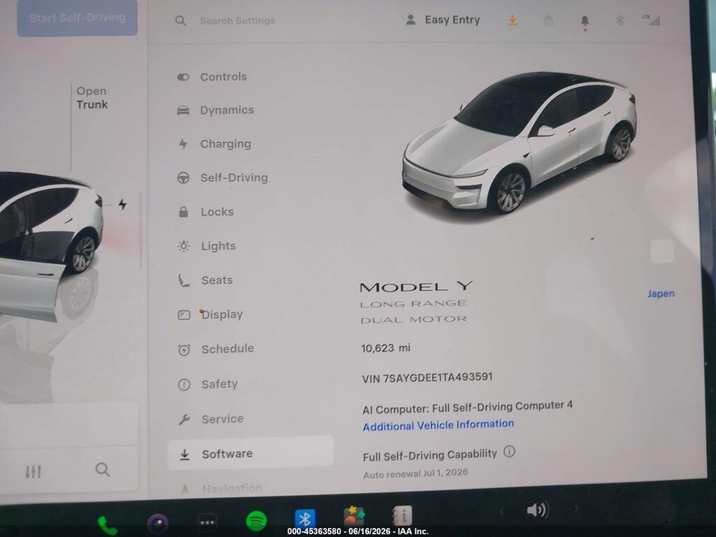 7SAYGDEE1TA493591 2026 TESLA MODEL Y photo no. 7
