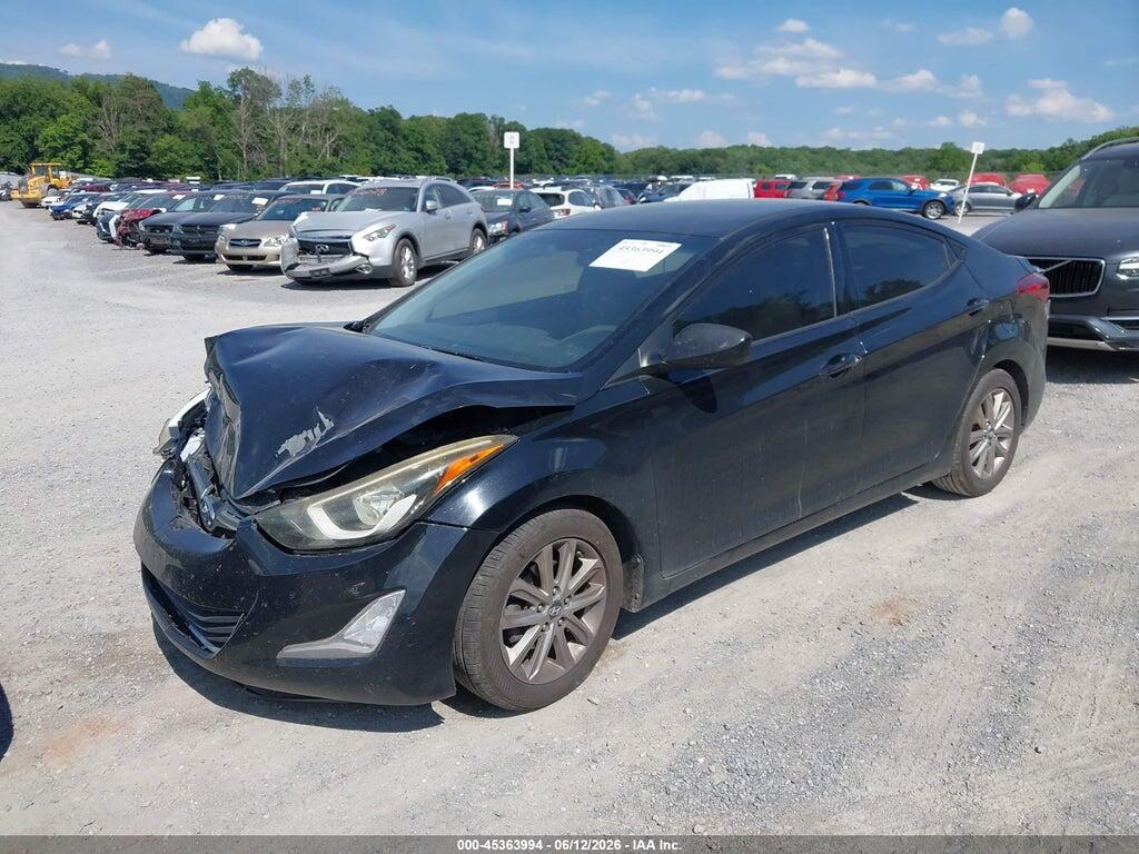5NPDH4AE7EH541469 2014 HYUNDAI ELANTRA photo no. 2