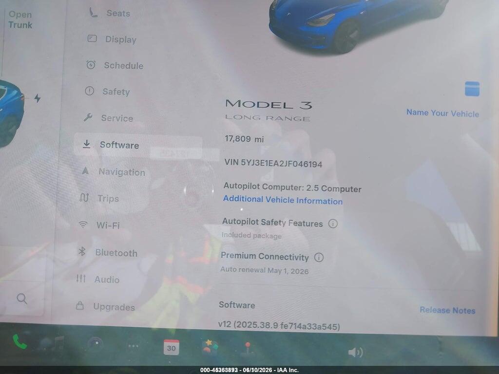 5YJ3E1EA2JF046194 2018 TESLA MODEL 3 photo no. 7