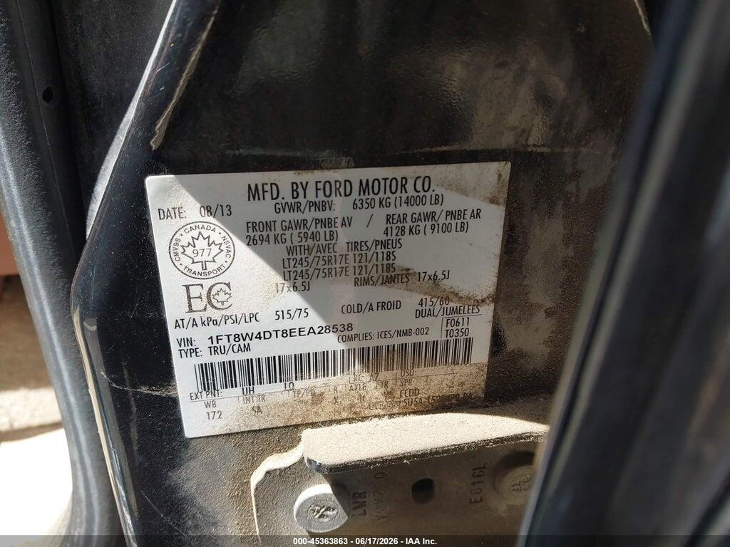 1FT8W4DT8EEA28538 2014 FORD F-450 photo no. 8