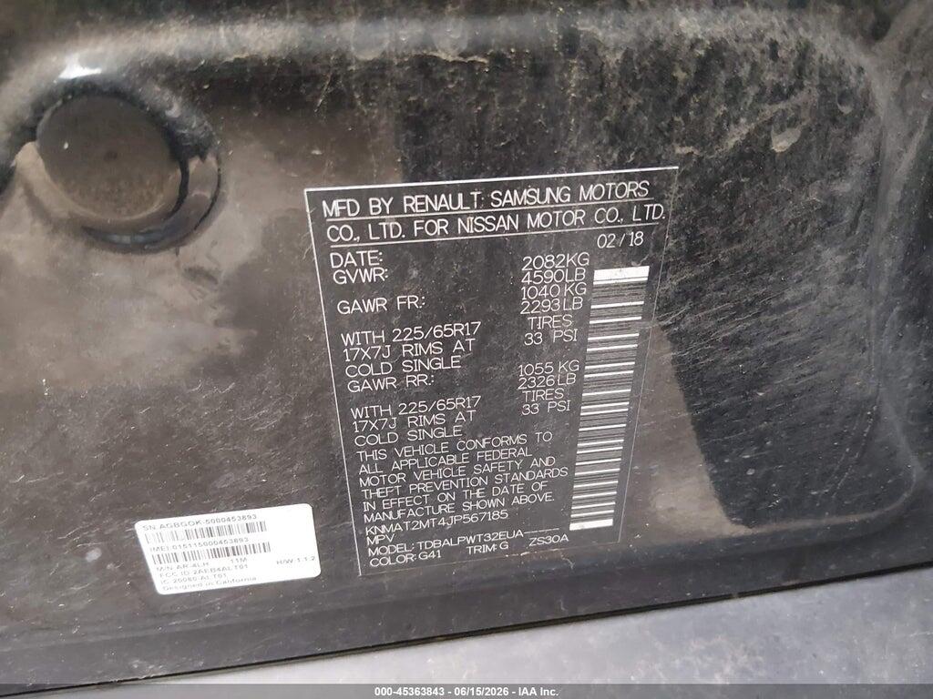KNMAT2MT4JP567185 2018 NISSAN ROGUE photo no. 9