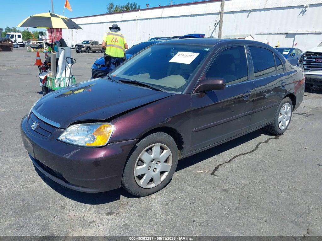 2HGES26741H552020 2001 HONDA CIVIC photo no. 2