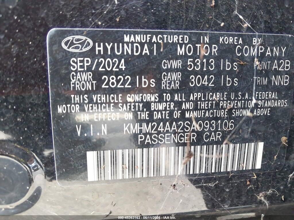 KMHM24AA2SA093106 2025 HYUNDAI IONIQ 6 photo no. 9