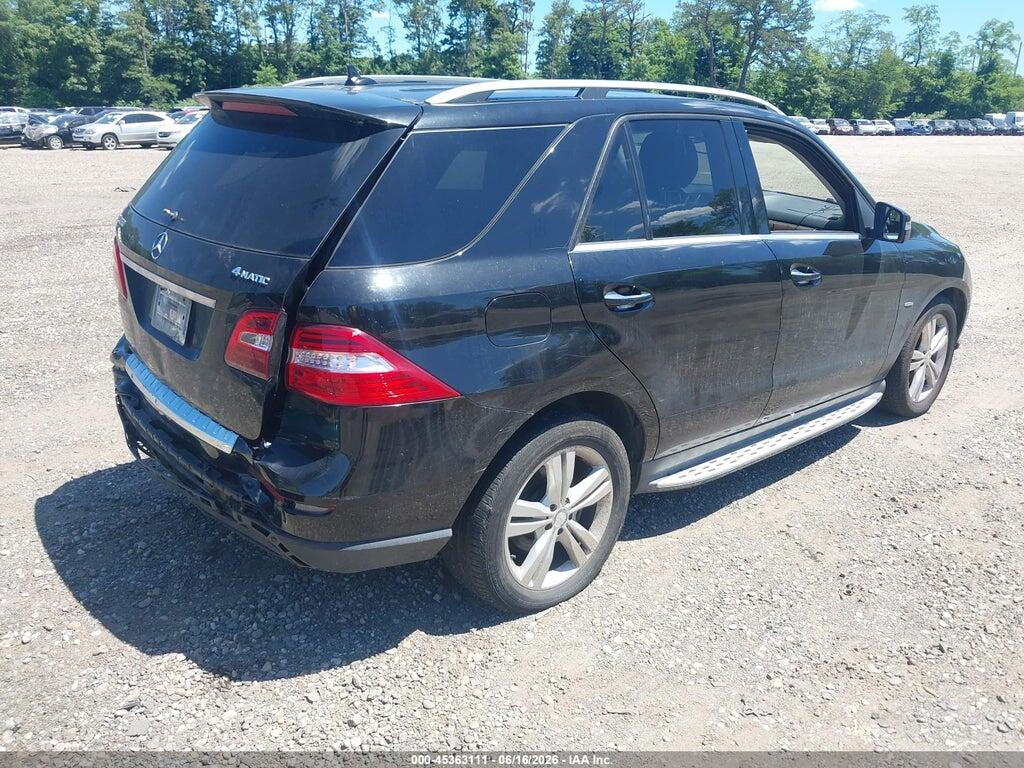 4JGDA5HB7CA028793 2012 MERCEDES-BENZ ML 350 photo no. 4
