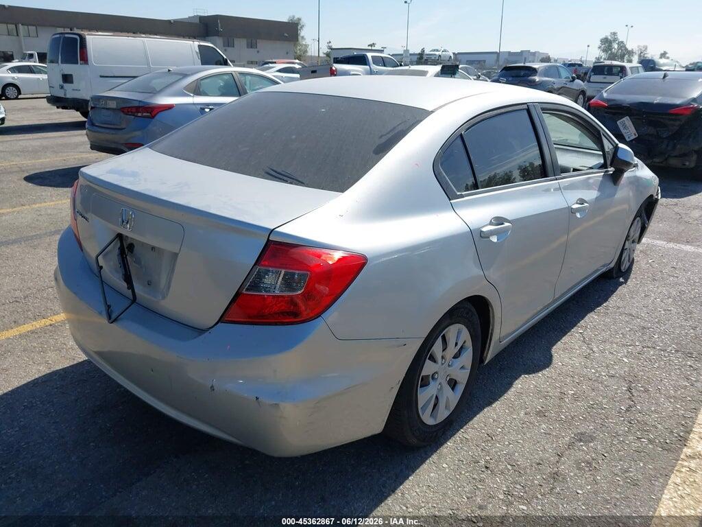 19XFB2F54CE378157 2012 HONDA CIVIC photo no. 4