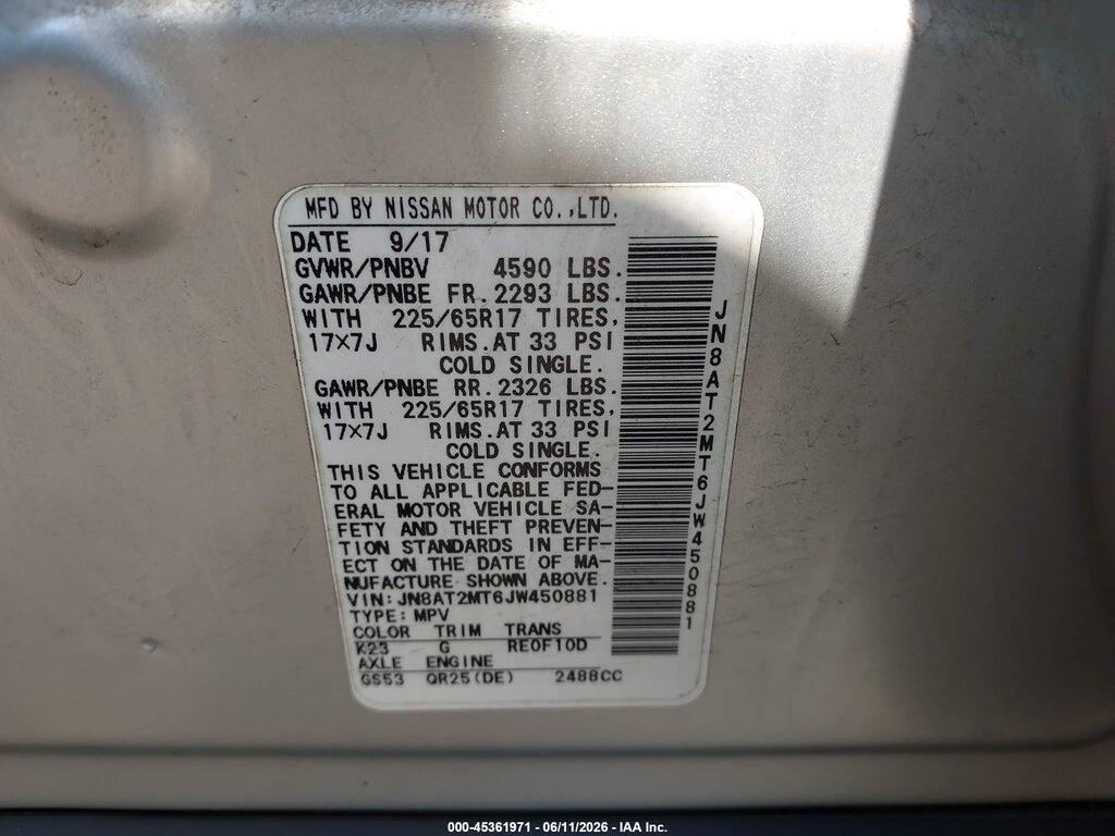 JN8AT2MT6JW450881 2018 NISSAN ROGUE photo no. 9