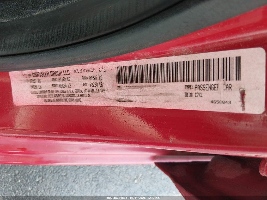 1C3CDZAB5EN109526 2014 DODGE AVENGER photo no. 9
