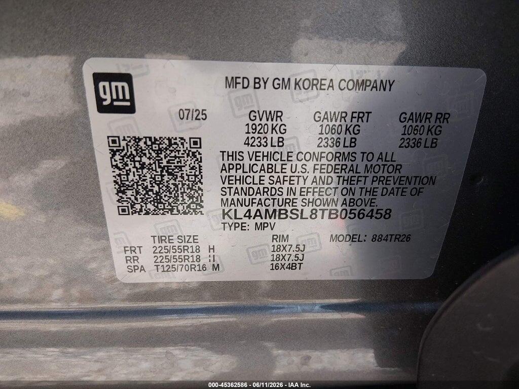 KL4AMBSL8TB056458 2026 BUICK ENCORE GX photo no. 9