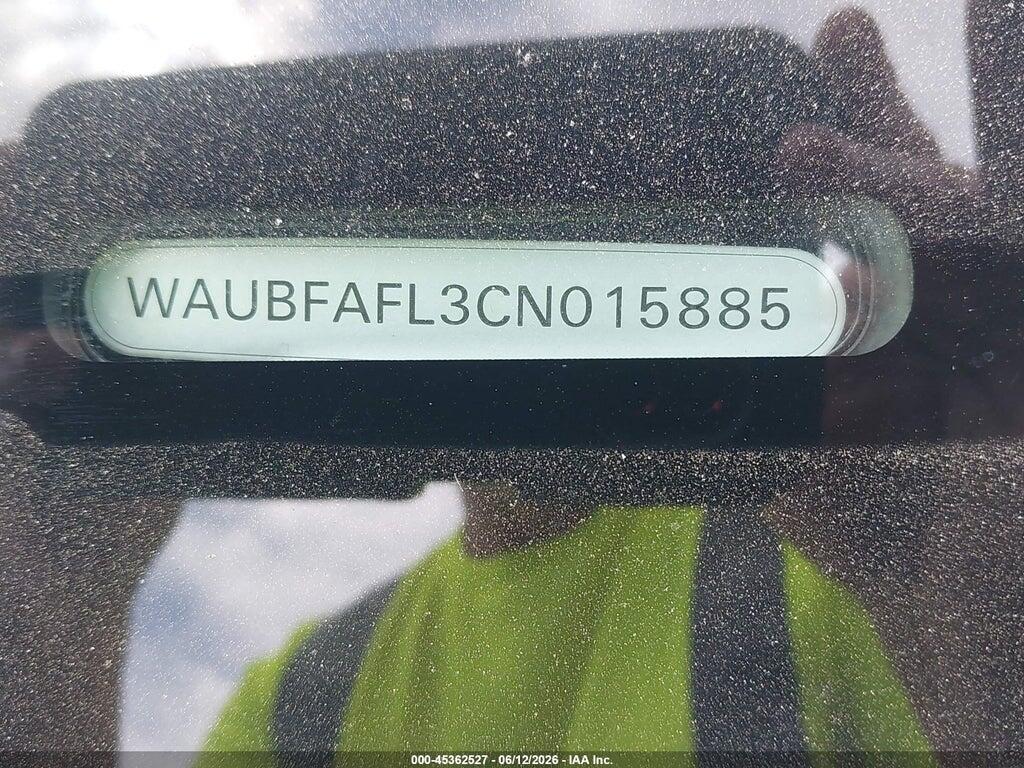 WAUBFAFL3CN015885 2012 AUDI A4 photo no. 9