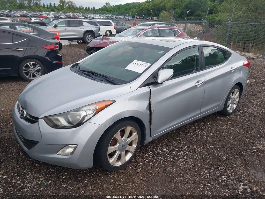 5NPDH4AE0CH092987 2012 HYUNDAI ELANTRA photo no. 2