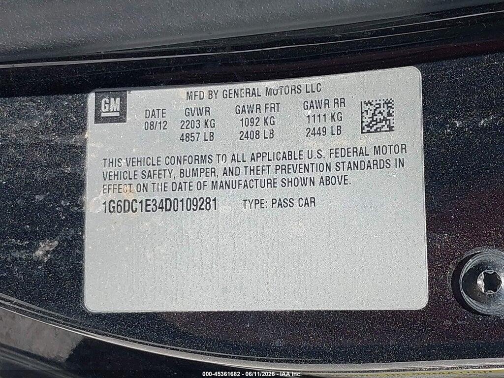 1G6DC1E34D0109281 2013 CADILLAC CTS photo no. 9