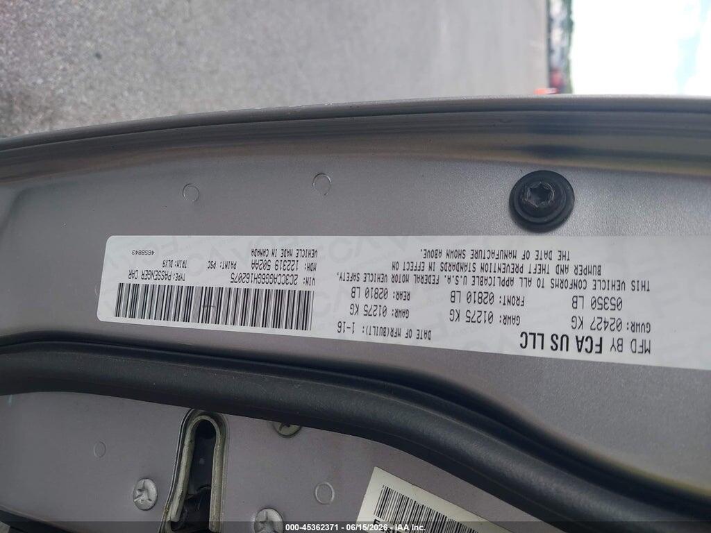 2C3CCAGG6GH162075 2016 CHRYSLER 300 photo no. 9
