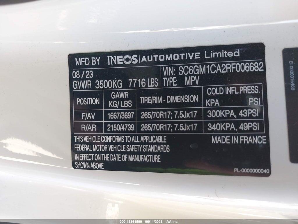 SC6GM1CA2RF006682 2024 INEOS GRENADIER photo no. 9