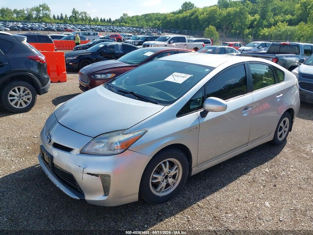 JTDKN3DU8E1736713 2014 TOYOTA PRIUS photo no. 2