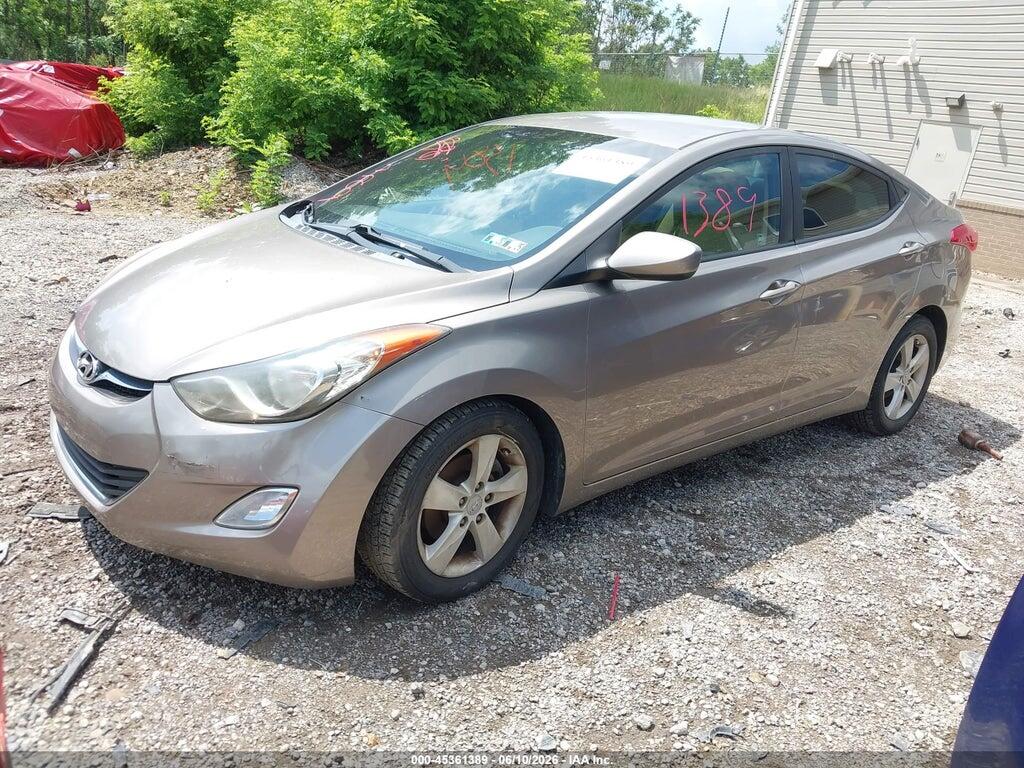 5NPDH4AE6CH070900 2012 HYUNDAI ELANTRA photo no. 2