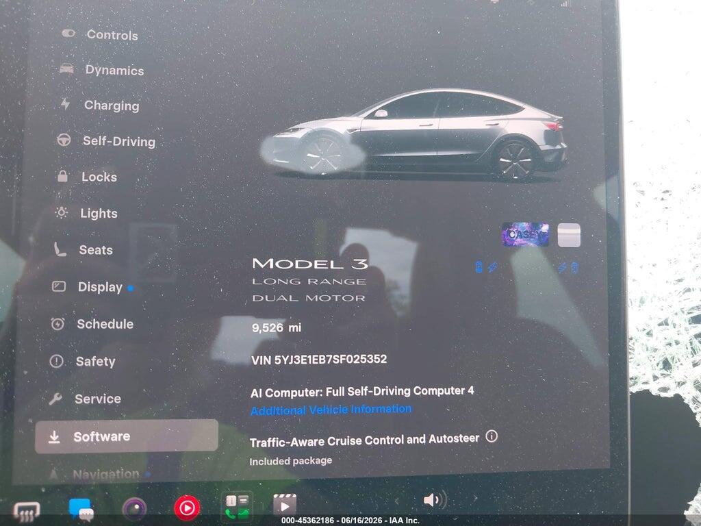 5YJ3E1EB7SF025352 2025 TESLA MODEL 3 photo no. 7