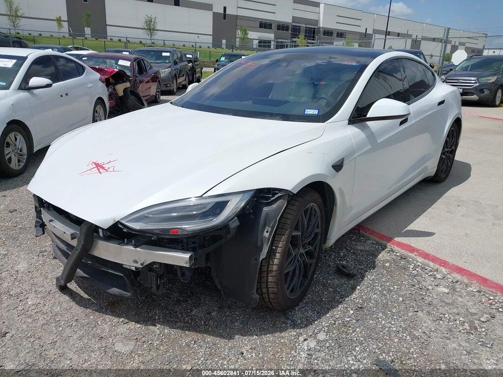5YJSA1E61MF452586 2021 TESLA MODEL S photo no. 2