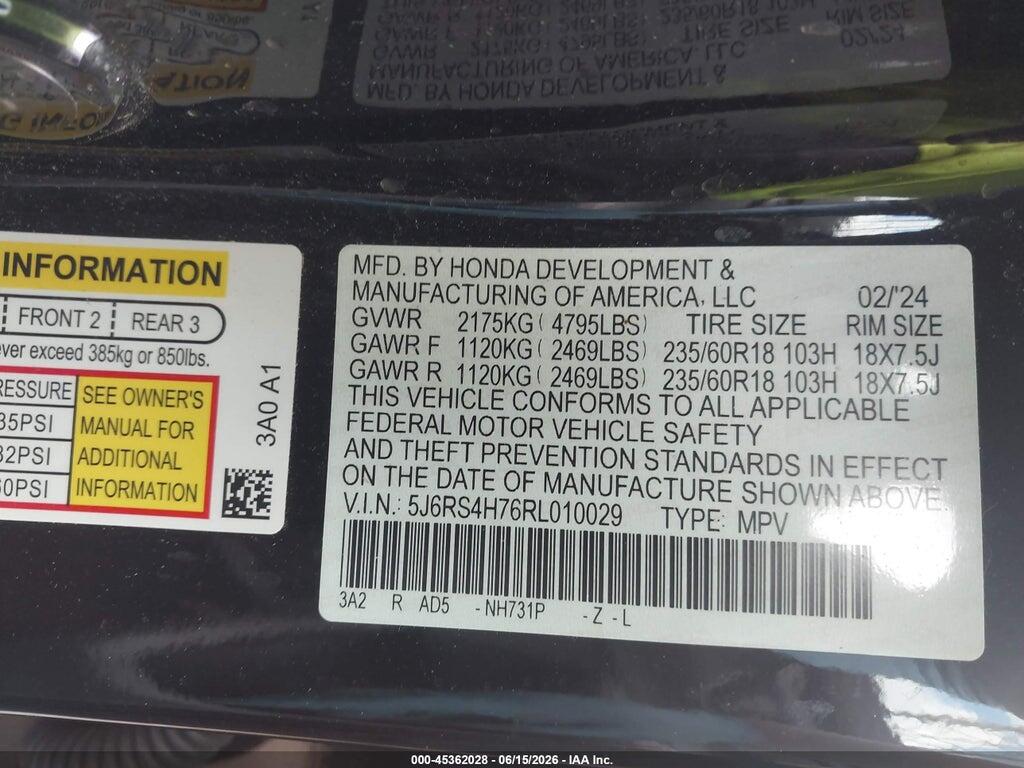 5J6RS4H76RL010029 2024 HONDA CR-V photo no. 9