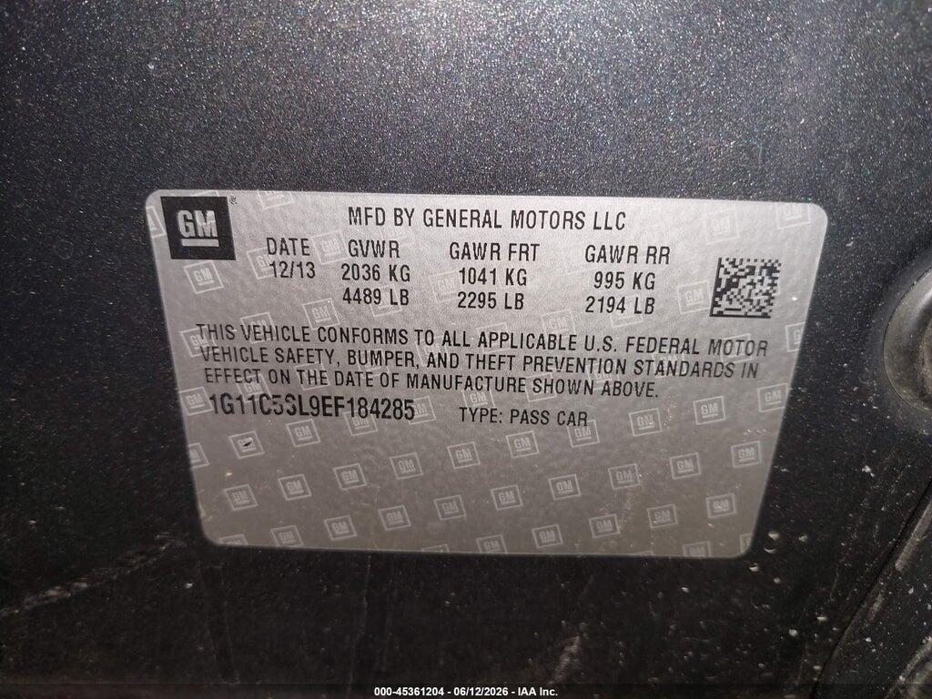 1G11C5SL9EF184285 2014 CHEVROLET MALIBU photo no. 9